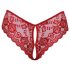 Cottelli - offener Spitzen-Slip (rot) - M