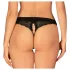 Obsessive Chemeris - Offener Tanga (Schwarz) - M/L