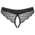 Obsessive Chemeris - Offener Tanga (Schwarz) - M/L