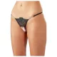 Cottelli - glitzernde Blume - offenem String-Tanga
