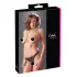 Cottelli - Perlenverzierte offene Spitzen-Tanga (schwarz) - M