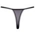 Cottelli - Luxus Lilienstickerei Tanga (Schwarz-Weiß) - M/L