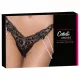 Cottelli - Luxus Perlenstickerei Tanga (schwarz) - M/L