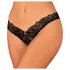 Obsessive Donna Dream - Spitze offener Tanga (schwarz)