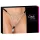Cottelli - schwarzer, offen gestalteter String-Tanga mit silberner Verzierung (S-L)