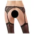 NO:XQSE - Schwarzes Spitzen-Strumpfhalterset - M/L