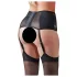 Cottelli Plus Size - Spitzen Strapshemd mit Schnürung (schwarz) - 4XL