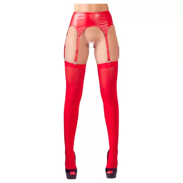 NO:XQSE - Glänzendes Straps-Set (Rot)