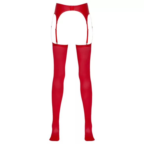 NO:XQSE - Glänzendes Straps-Set (Rot)