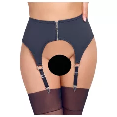 Cottelli - Mattschwarzer Strumpfhalter - M