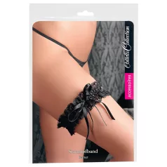 Cottelli - Schwarzes Strumpfband aus Spitze (S-L)