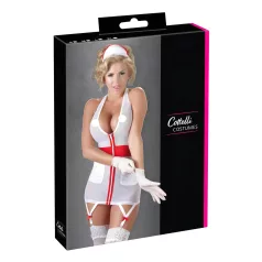   Cottelli - Verführerisches Krankenschwester-Outfit mit Strapse - L