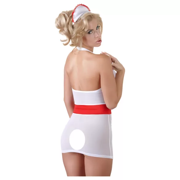 Cottelli - Verführerisches Krankenschwester-Outfit mit Strapse - L