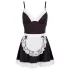Cottelli - Zimmermädchenkleid und Schürze (schwarz-weiß) - M