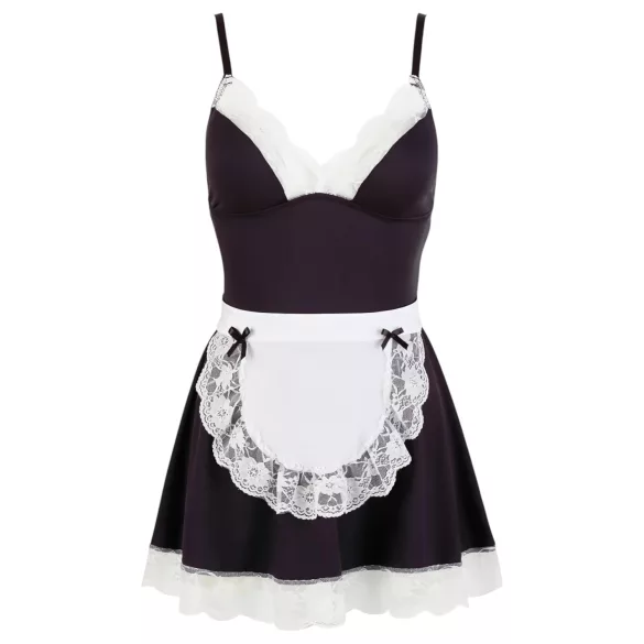 Cottelli - Zimmermädchenkleid und Schürze (schwarz-weiß) - L