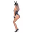 Cottelli Bunny - glänzendes, sexy Hasenkostüm (5-teilig) - XL