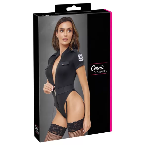 Cottelli - Polizistin Kostüm (schwarz) - XL