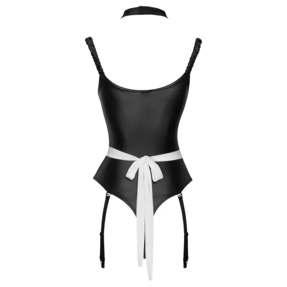 Cottelli - Dienstmädchen-Body mit Schürze (schwarz)
