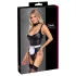 Cottelli - Dienstmädchen-Body mit Schürze (schwarz) - M