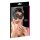 Cottelli - Asymmetrische bestickte Maske (Schwarz)