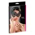 Cottelli - Asymmetrische bestickte Maske (Schwarz)