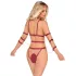 Bad Kitty - Genietter Bondage-Body (rot) - M