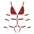 Bad Kitty - Genietter Bondage-Body (rot) - M