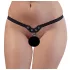 Fetisch - genietetes, geketteltes, schwarzes Tanga (S-L)