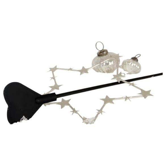 Herz-Silikonstab - Schwarz