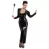 Bad Kitty - Funkelnder, mit Strass besetzter Spanker (schwarz)