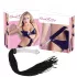 Bad Kitty - Peitsche aus Glas mit Dildo (transparent-schwarz)