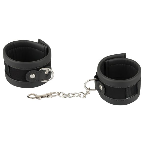 Vegan Fetish - Handfesseln kurze Kette (schwarz)