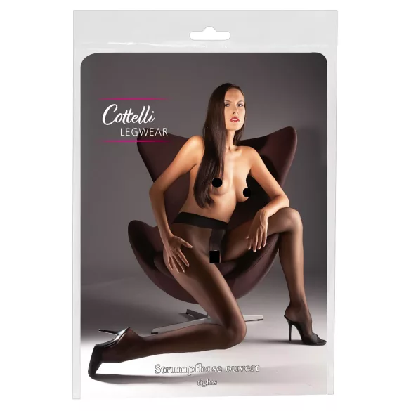 Cottelli - Satinierte Sex Strümpfe - M