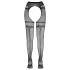 Cottelli - Offene Netzstrumpfhose mit doppeltem Effekt (schwarz) - L/XL