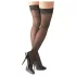 Cottelli - Schwarze Halterlose - mit Streifen - 4/L