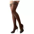 Cottelli - Schwarze Halterlose - gestreifter Rand - 2/M