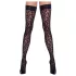 Cottelli Legwear - Leopardenmuster Strümpfe (schwarz)