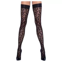 Cottelli Legwear - Leopardenmuster Strümpfe (schwarz) - 5