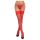 Cottelli - Spitzestrümpfe mit Blumenmuster (rot) - 3/M-L