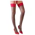 Cottelli - Strapsstrümpfe rot Spitze (schwarz) - 5