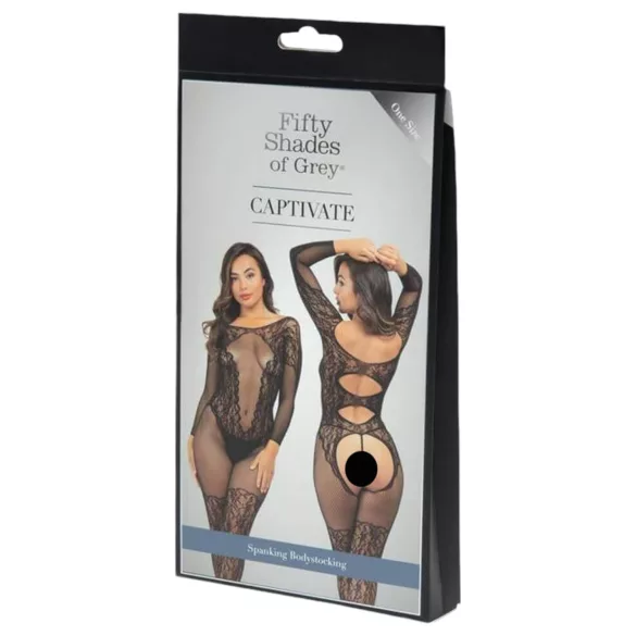 Fifty Shades of Grey - Würziger Spitzen-Overall (Schwarz)