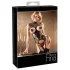 Abierta Fina - Funkelndes Spitzen-Open-Top (Schwarz) - L