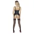 Abierta Fina - Push-up-BH mit Strumpfhalter (schwarz)