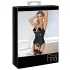 Abierta Fina - Push-up-BH mit Strumpfhalter (schwarz)