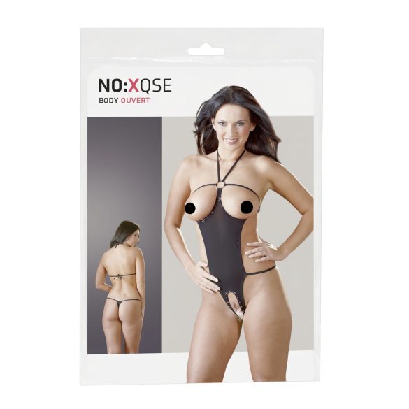 NO:XQSE - Offener Strass-Sexbody - Schwarz (S-L)