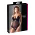Cottelli - Samtiger, vielseitiger Body (schwarz) - 80B/M