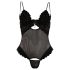Cottelli - Samtiger, vielseitiger Body (schwarz) - 80C/M