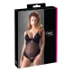 Cottelli - Samtiger, vielseitiger Body (schwarz) - 85C/L