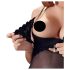Cottelli - Samtiger, vielseitiger Body (schwarz) - 85C/L