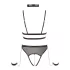Cottelli Bondage - Strappy Open-Body mit Ketten (Schwarz) - XL